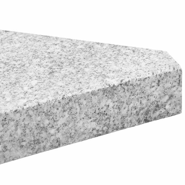 Paraplyviktskivor 2 st grå granit triangulära 14 kg