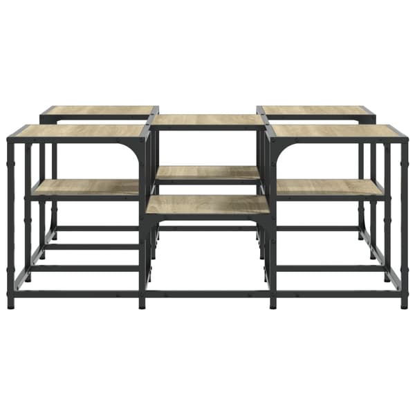 Soffbord sonoma-ek 91x91x40 cm konstruerat trä
