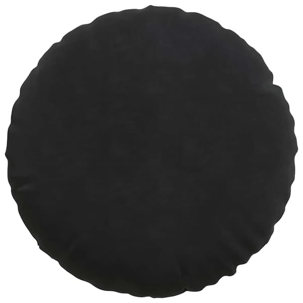 Sittkuddar 2 pcs Svart Ø 40 x 13 cm Sammet