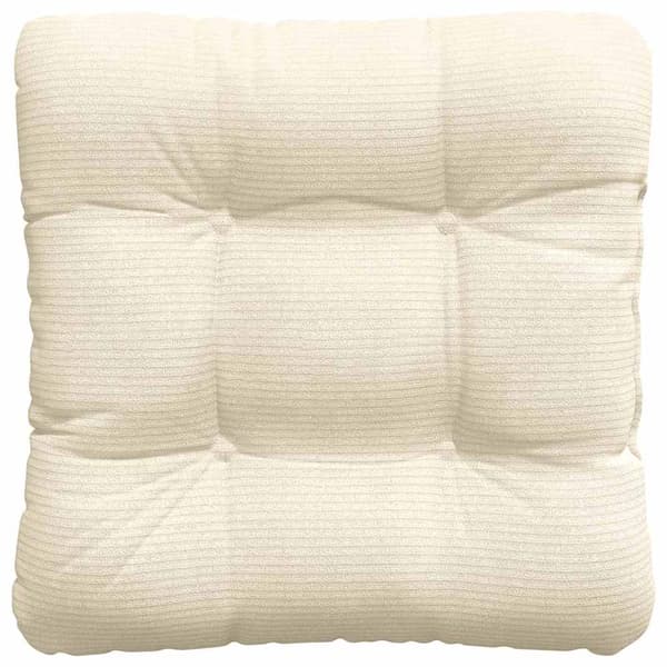 Sittkuddar 4 pcs Kräm 45 x 45 cm Kordread tyg