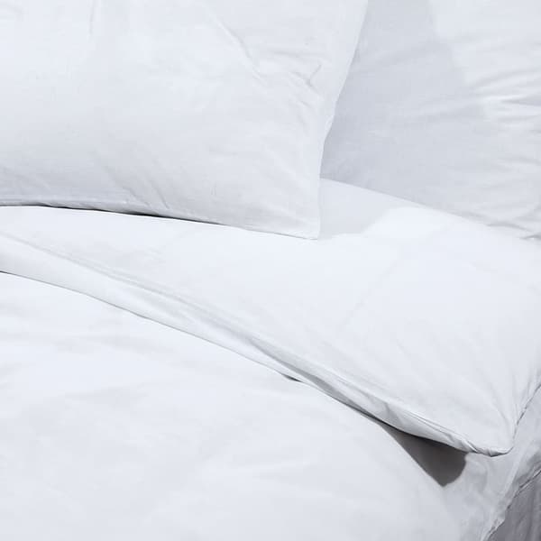 Bäddset vit 200x200 cm lätt mikrofiber