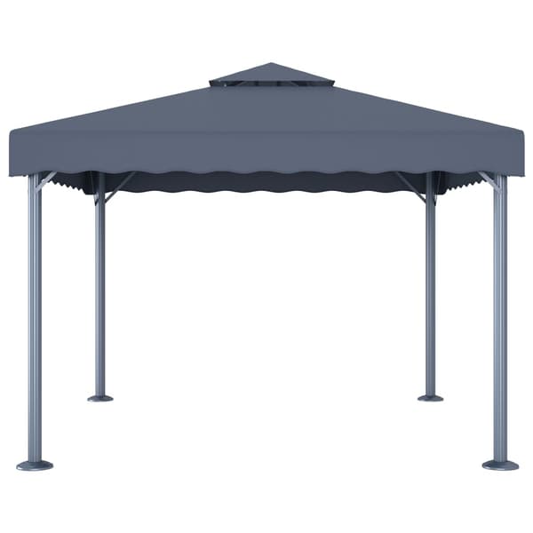 Paviljong 300x300 cm antracit aluminium