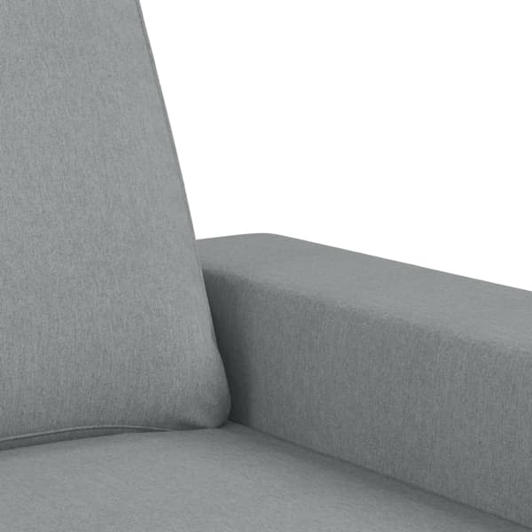 3-sitssoffa ljusgrå 180 cm tyg