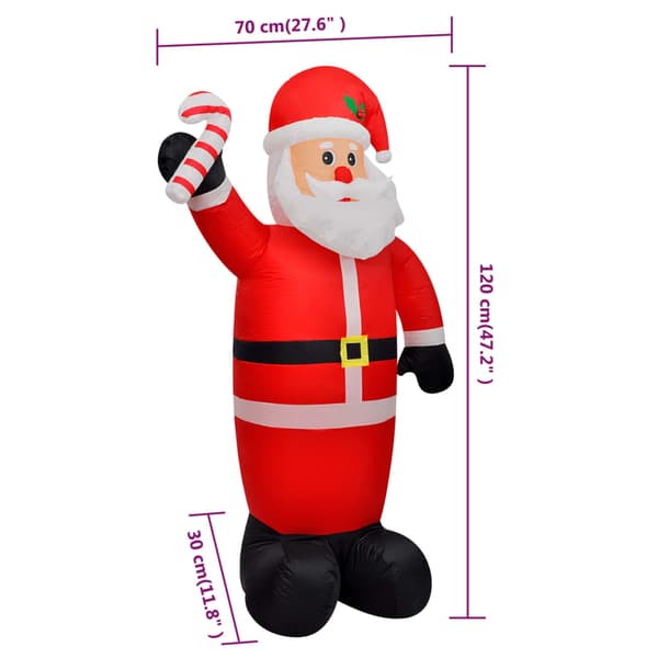 Uppblåsbar jultomte 120 cm