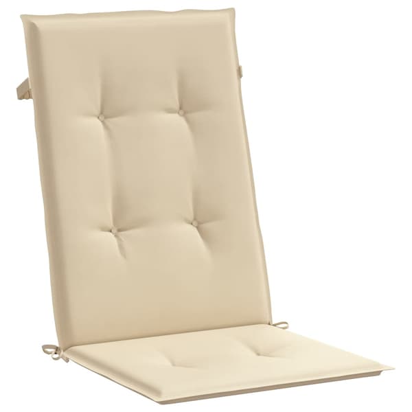 Stolsdynor 4 st beige 120x50x3 cm tyg