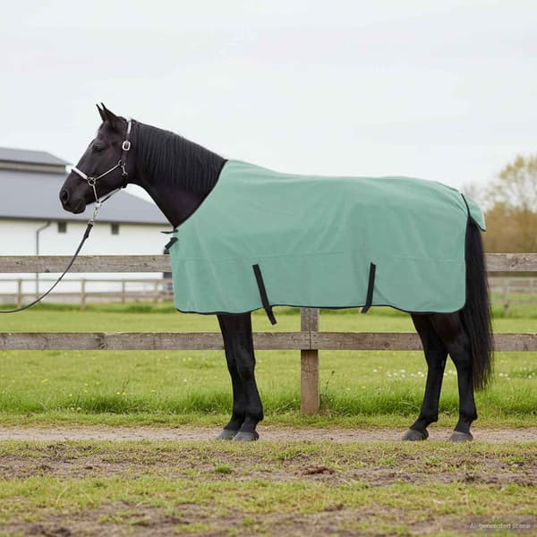 Hästdyna Speciell grön 155 cm Polyester Fleece