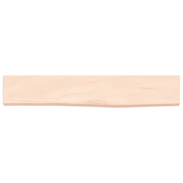 Hyllplan 60x10x2 cm obehandlad massiv ek