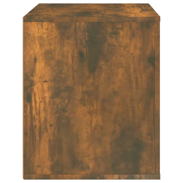 Sängbord Rökfärgad ek 50x39x47 cm