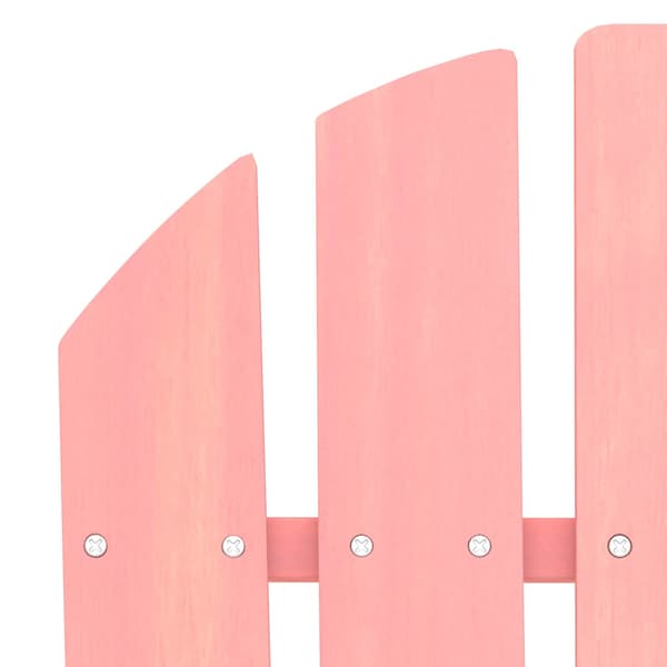 Adirondackstol massivt granträ rosa