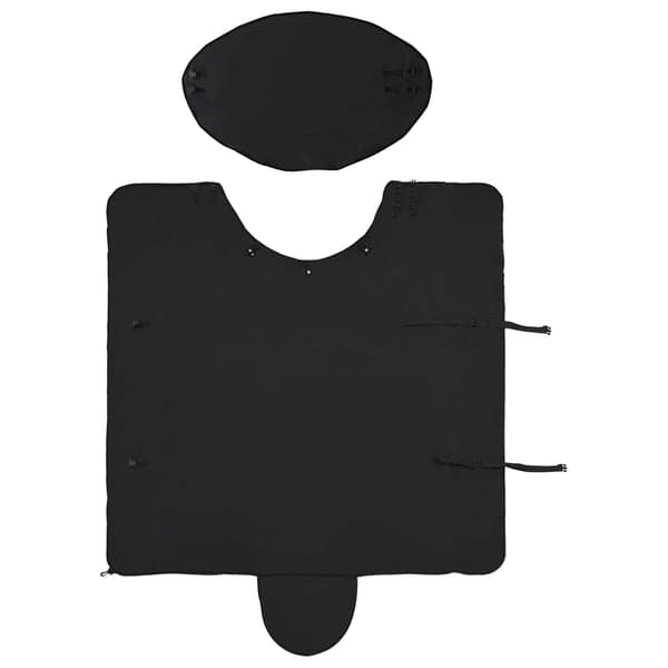 Hästdyna Svart 115 cm Polyester Fleece