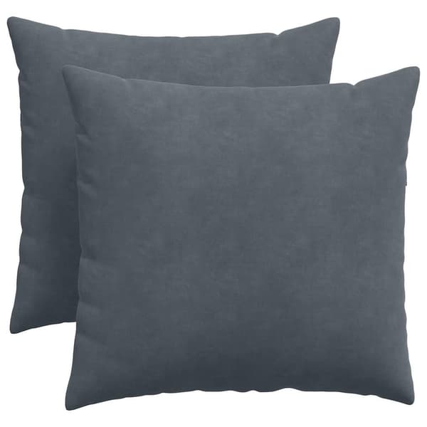 Sofakuddar 2 pcs Mörkgrå 50 x 50 cm Kordread tyg
