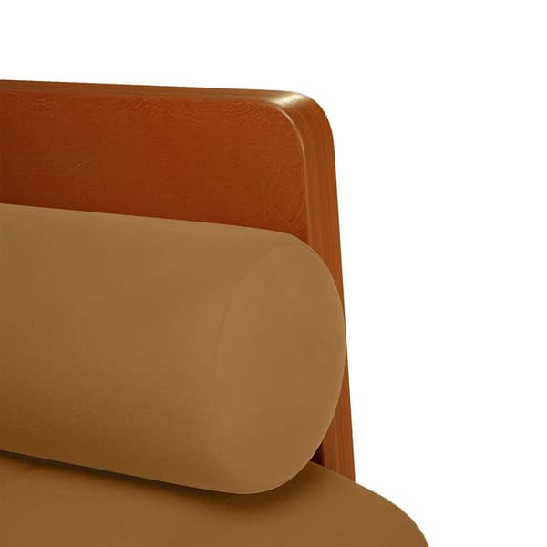 Loveseat soffa med dynor brun 110 cm sammet