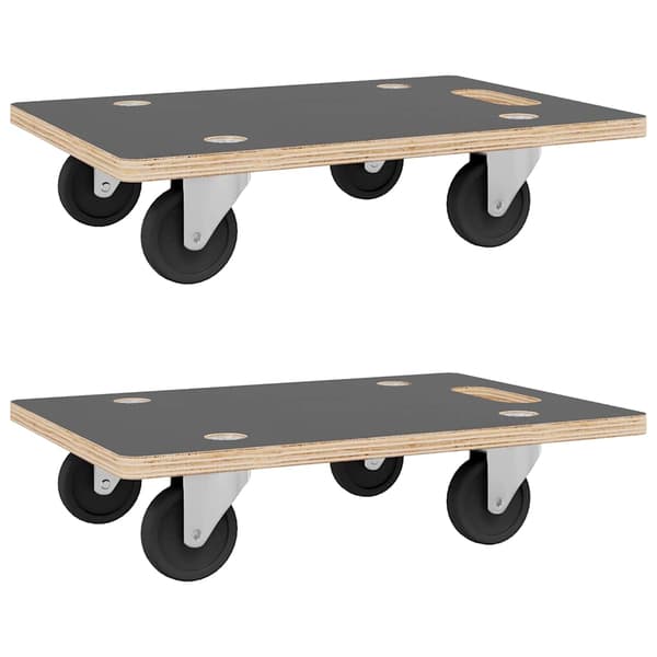 Transportplattor 2 st rektangulär 50x35x11,5 cm 250 kg