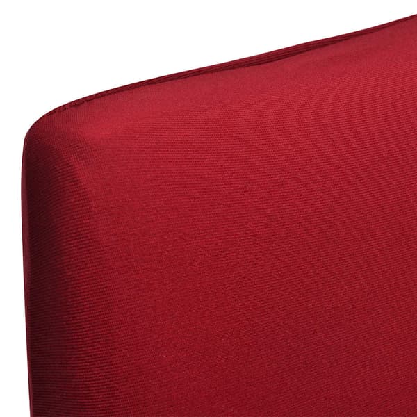 Stolsöverdrag rak modell stretch 6 st vinröd