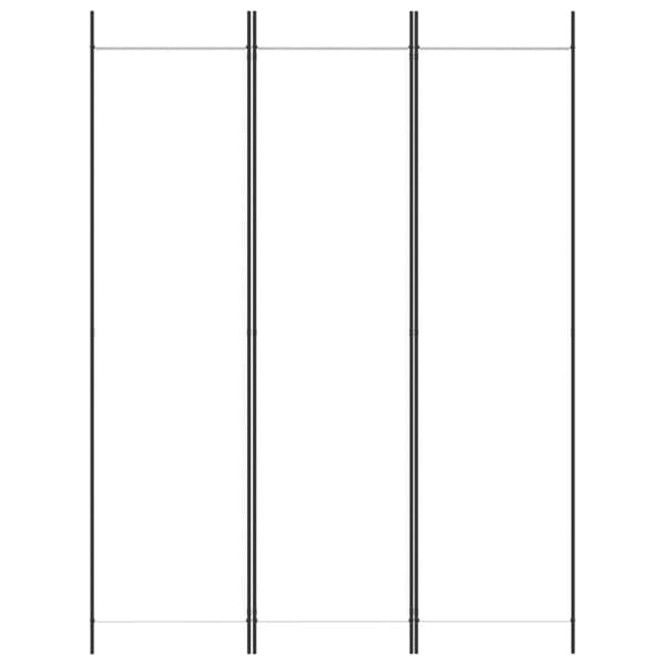 Rumsavdelare 3 paneler vit 150x200 cm tyg