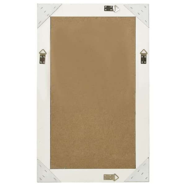 Väggspegel barockstil 50x80 cm vit