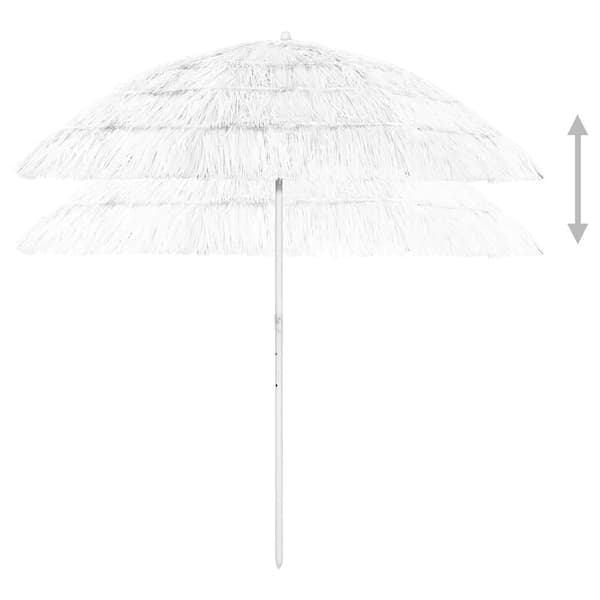 Strandparasoll Hawaii vit 240 cm