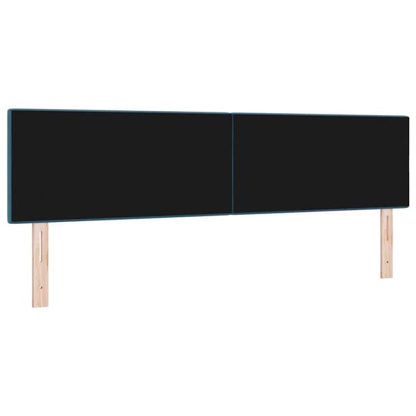 Huvudgavel Mörkblå 180 cm Sammet