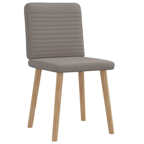 Matstolar 2 st taupe tyg