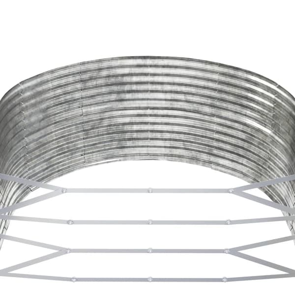 Odlingslåda silver 291x140x68 cm galvaniserat stål