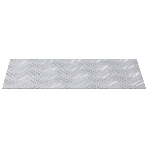 Trappsteg Rektangulär 4 pcs Silver 40 x 30 cm Aluminium
