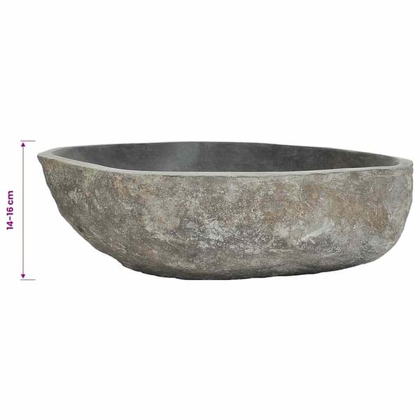 Handfat flodsten oval (45-53)x(34-41) cm