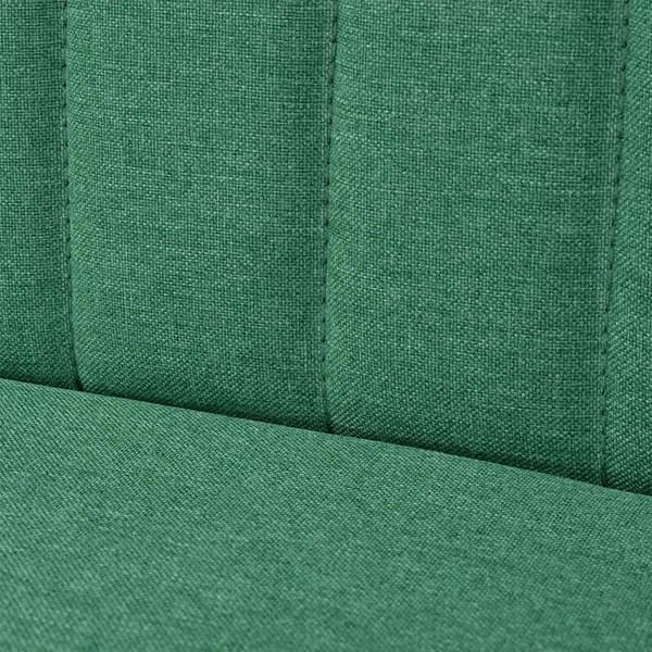 Soffa 117x55,5x77 cm tyg grön