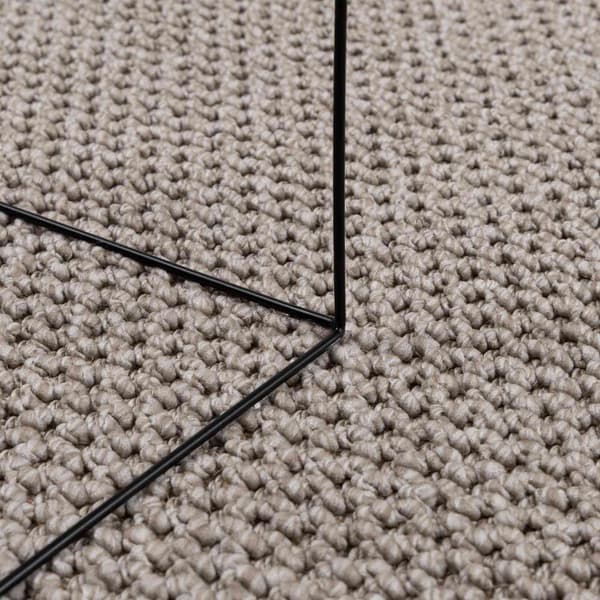 Inomhusmatta LUGO Kräm och Taupe Ø 160 CM Polyester