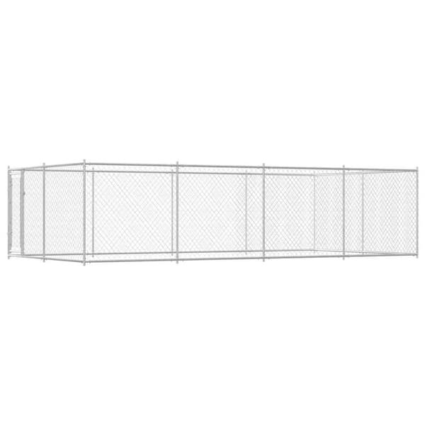 Hundgård för utomhusbruk 7,6x3,8x1,9 m