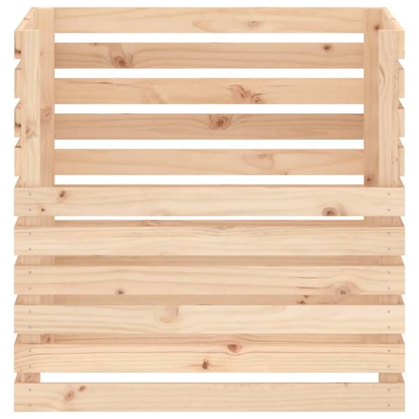 Kompostlåda 80x80x78 cm massiv furu