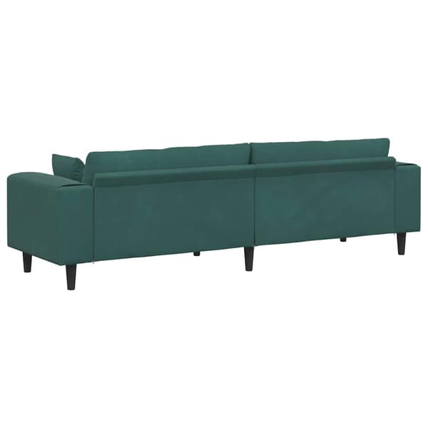 Soffa Mörkgrön 250 x 77 x 76 cm Sammet