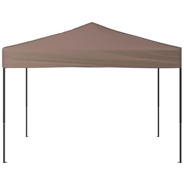 Hopfällbart partytält taupe 3x3 m
