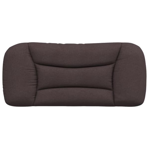 Headboard Cushion "Hvar" Dark Brown 80 cm Fabric