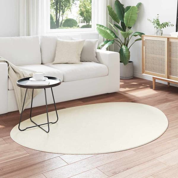 Matta HUARTE Gräddvit 100 x 200 cm Polyester