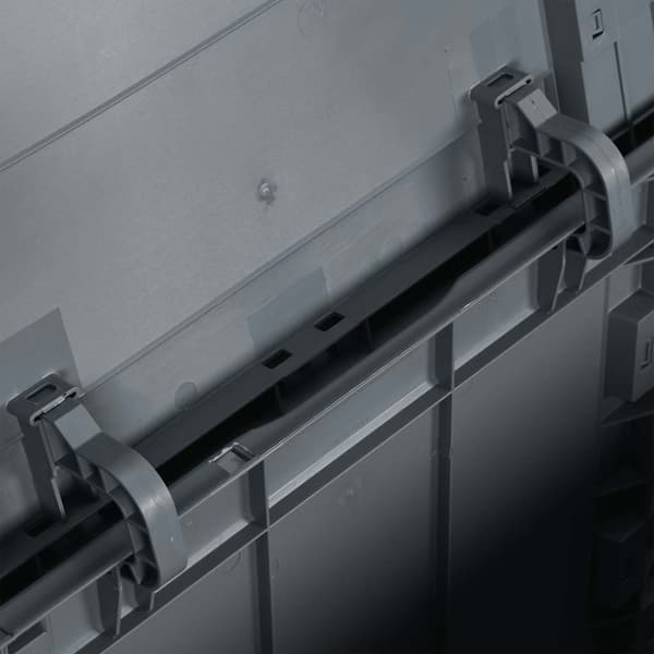 Dynbox 90 liter grå PP-träliknande