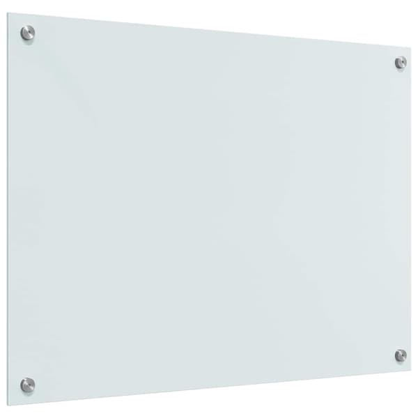Köksskydd 2 pcs Vit 80 x 60 cm härdat glas