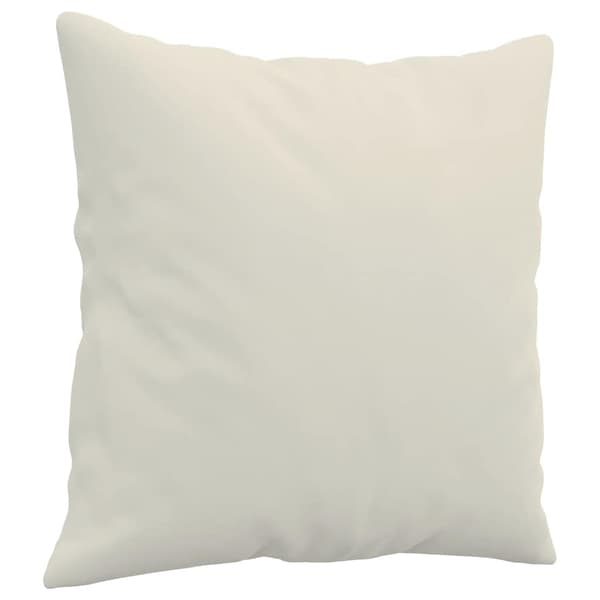 Prydnadskuddar 2 st gräddvit 40x40 cm sammet