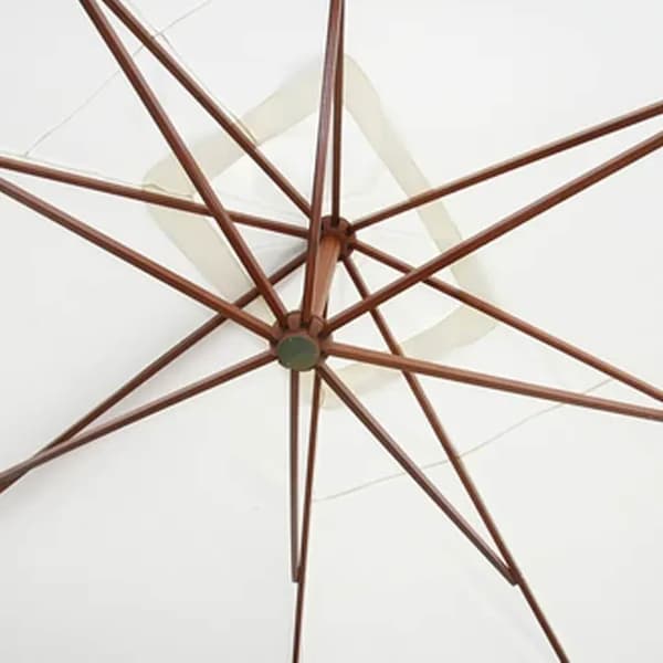 Parasoll 300 x 400 cm vit
