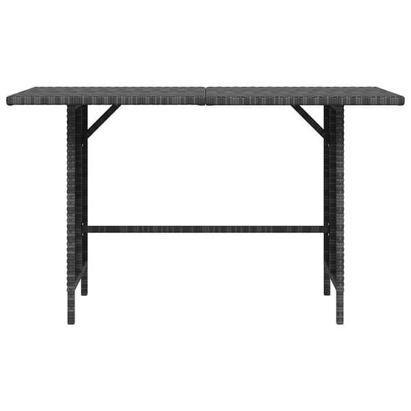 Trädgårdsbord grå 110x70x65cm konstrotting
