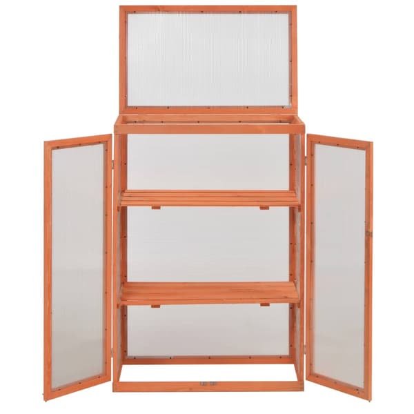 Växthus trä 75x47x109 cm
