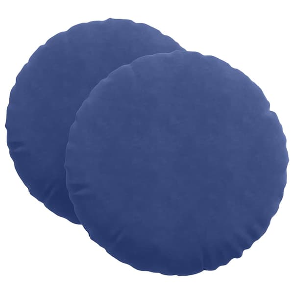 Sittkuddar 2 pcs Polisblå Ø 40 x 13 cm Sammet