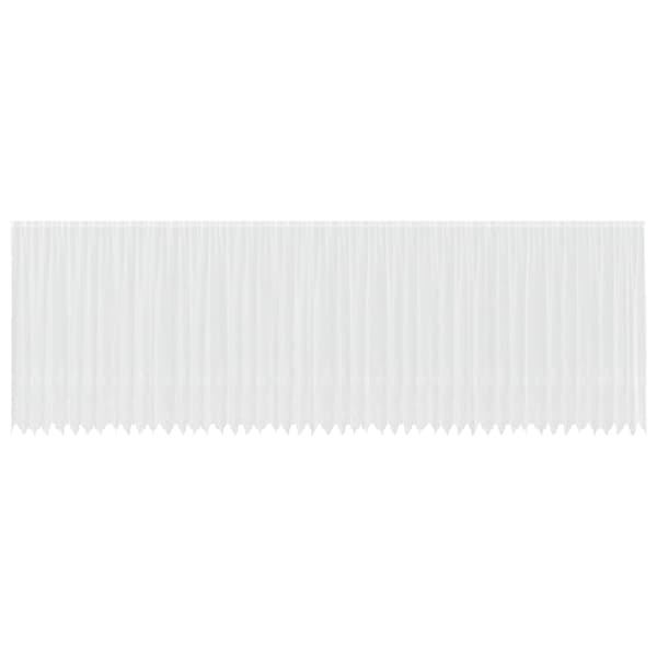 Spetsgardin med gardiner Blommor Vit 240 x 1200 cm Polyester