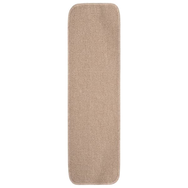 Trappstegsmattor 15 st 75x20 cm beige rektangulär