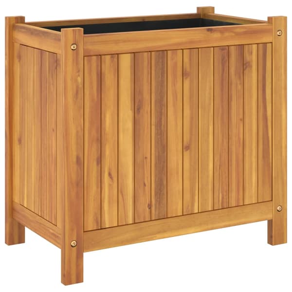 Odlingslåda med foder 54x31x50 cm massivt akaciaträ