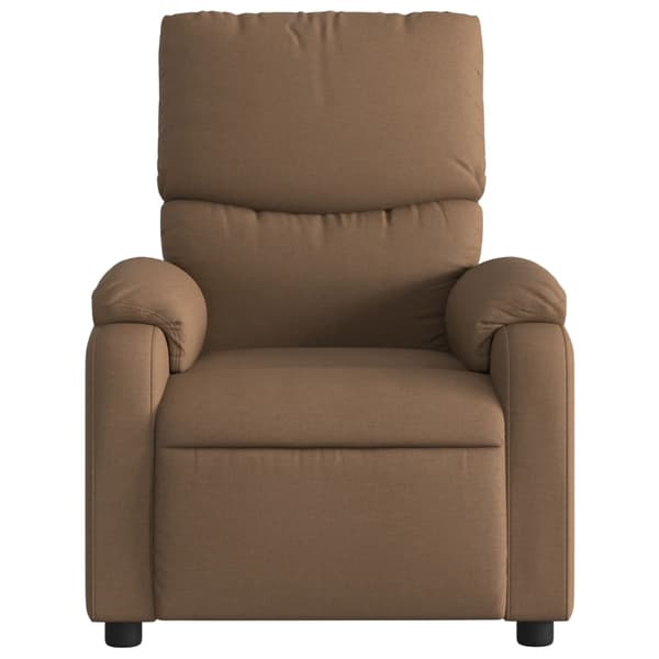 Reclinerfåtölj brun tyg