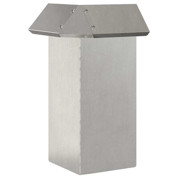 Snigelfence 13,5 x 13,5 x 25 cm Rostfritt stål Silver