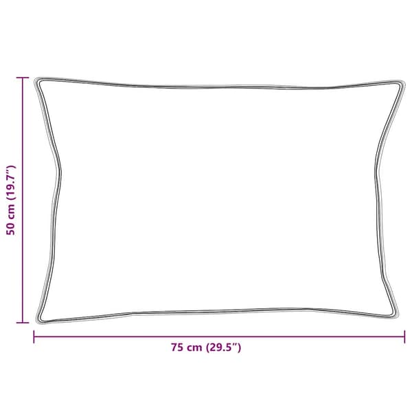 Kudde med kudde Vit 50 x 75 cm Bomull