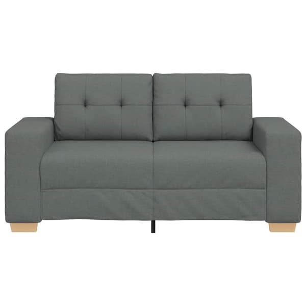 Loveseat soffa mörkgrå 160x77x82 cm tyg