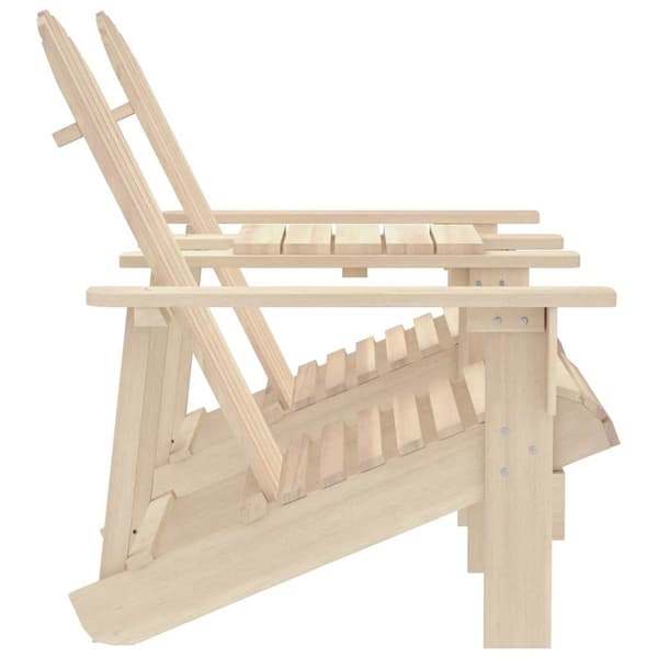 Adirondackstolar med bord massivt granträ