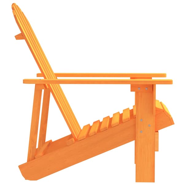 Adirondackstol massivt granträ orange